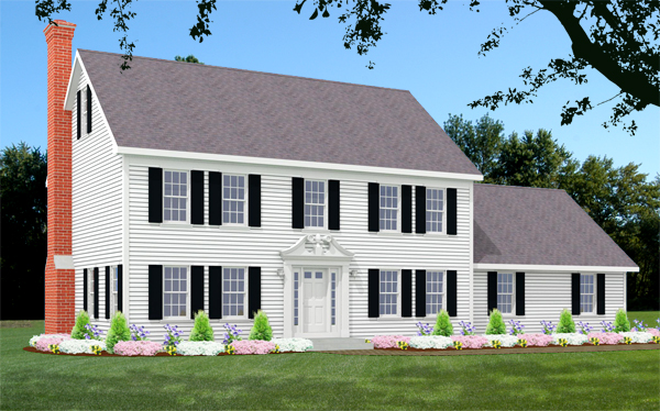 Colonial Home front elevation